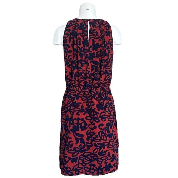 41 Hawthorn Women's Red & Blue Floral Cut Out Neck Isabelle Dress Size M - Picture 3 of 7